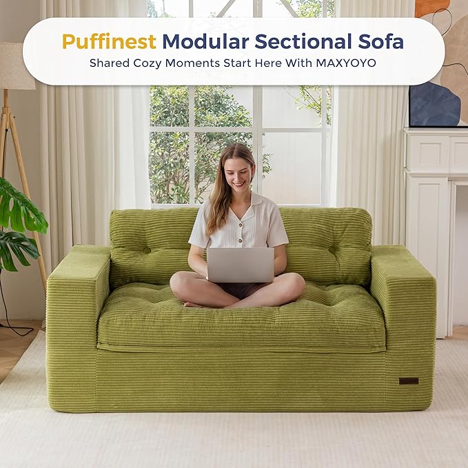 MAXYOYO 63" Loveseat Sofa Couch