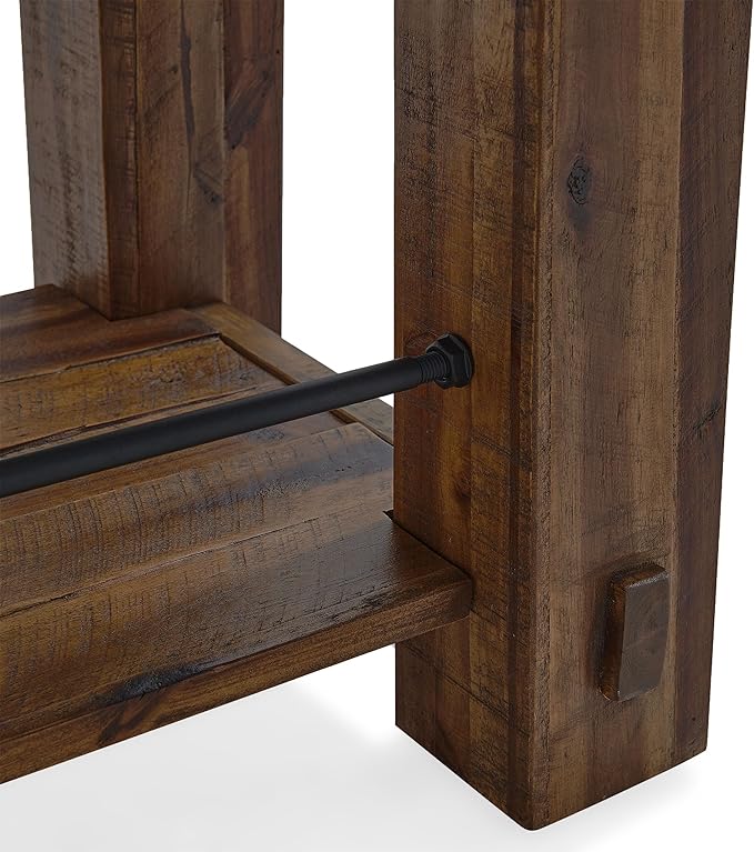 Durango 54-Inch Farmhouse-Industrial Style Wood Console Table