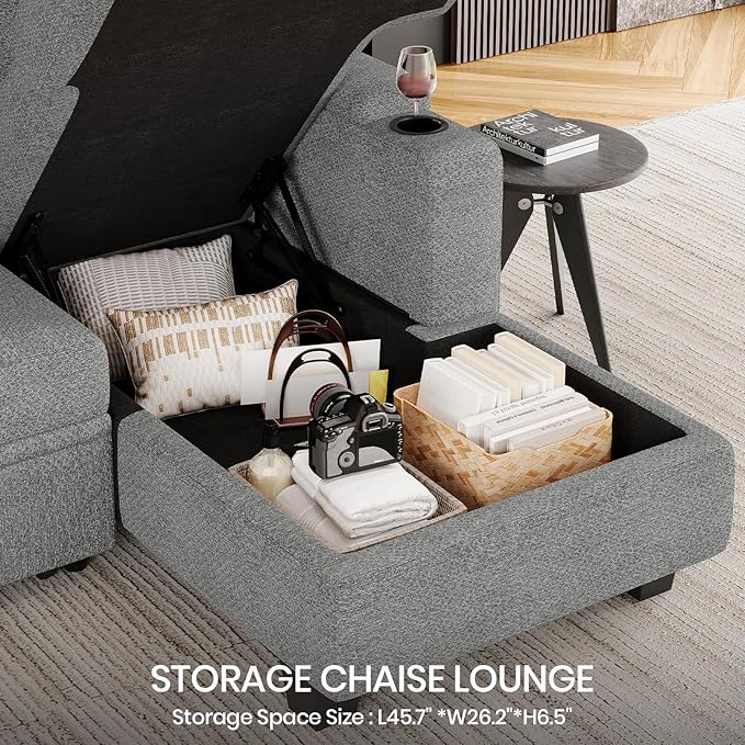 Belffin Sectional Storage Chaise Module