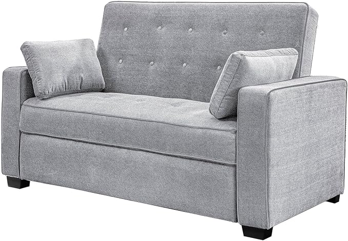 Serta Ainsley 72.6" Convertible Sleeper Sofa, Queen Size, Dreamcoil Comfort