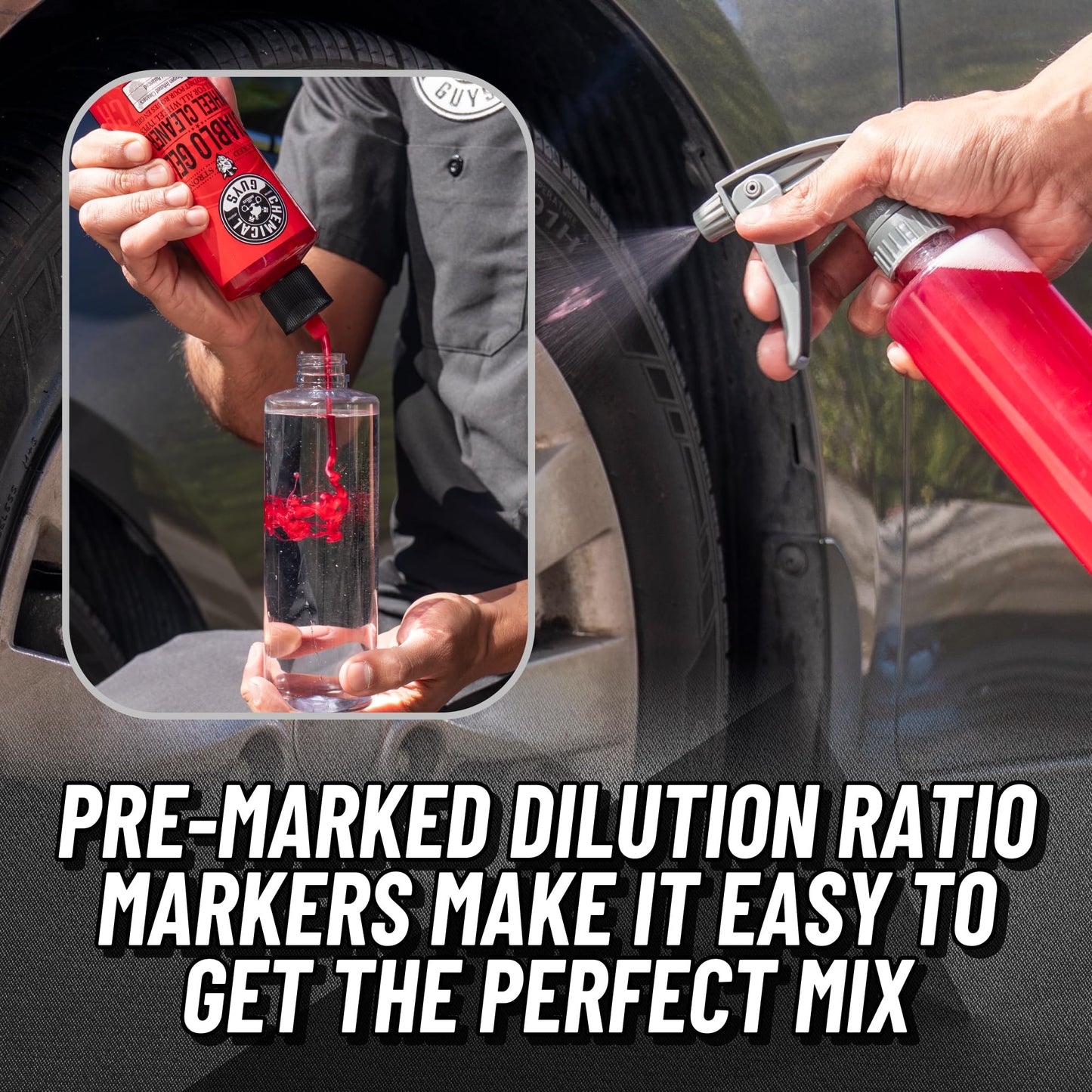 Chemical Guys Heavy Duty Bottle Sprayer - Chemical Resistant Trigger for Car Detailing, Adjustable Mist to Stream, High Output, for Cleaners, Sprays, Degreasers (ACC_121.16HD3) - 16 Oz, 3 Pack