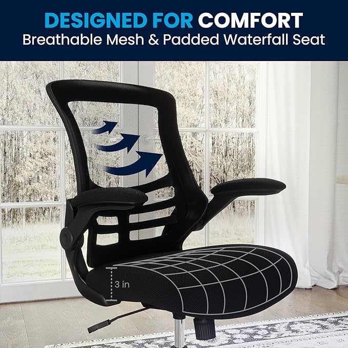 Flash Furniture Kelista Mid-Back Swivel Office Chair