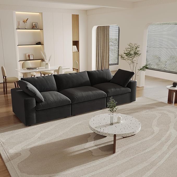 WJShome Cloud Modular Sectional Couch, 120.45" Convertible Couch