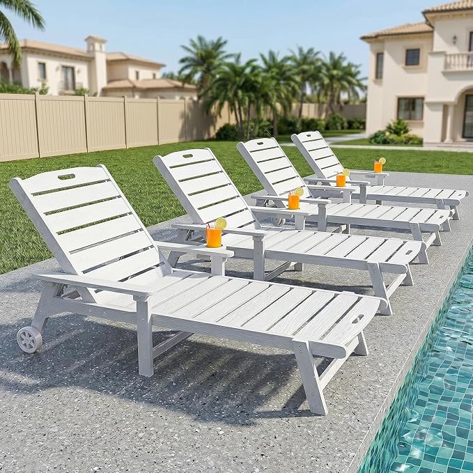 Outdoor Lounge Chair Set of 2