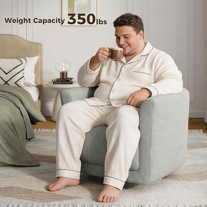 Swivel Accent Chair, 360° Barrel Swivel Lounge Seat