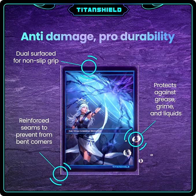 TitanShield Premium Card Sleeves | Compatible with Pokemon, One Piece, Lorcana, Flesh & Blood, & Magic The Gathering MTG | (150 Sleeves - Standard) (1, Clear, Standard | 66x91mm)