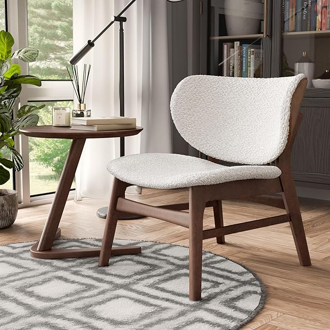 Furniture of America Callum 2-Piece Mid-Century Modern Solid Wood Brown