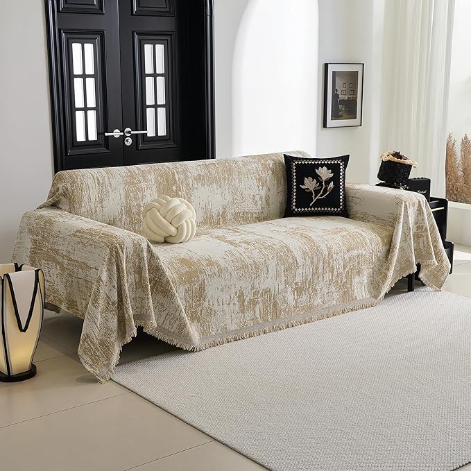 MYSKY HOME Couch Cover for Sectional Sofa Set for Dog Cat Pets Abstract