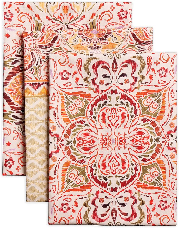 Maison d' Hermine Kitchen Towels Set of 3 100% Cotton 20" x 27.5" Reusable