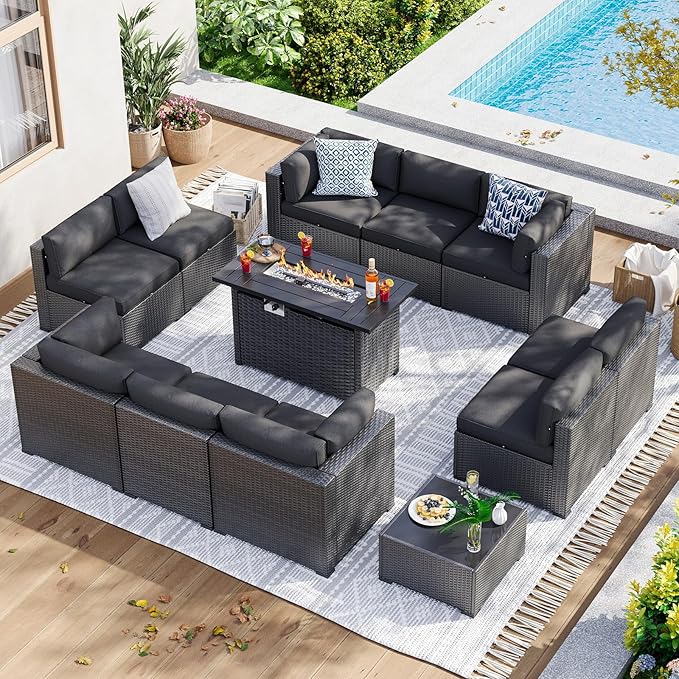 Aoxun 15 Piece Patio Furniture Set