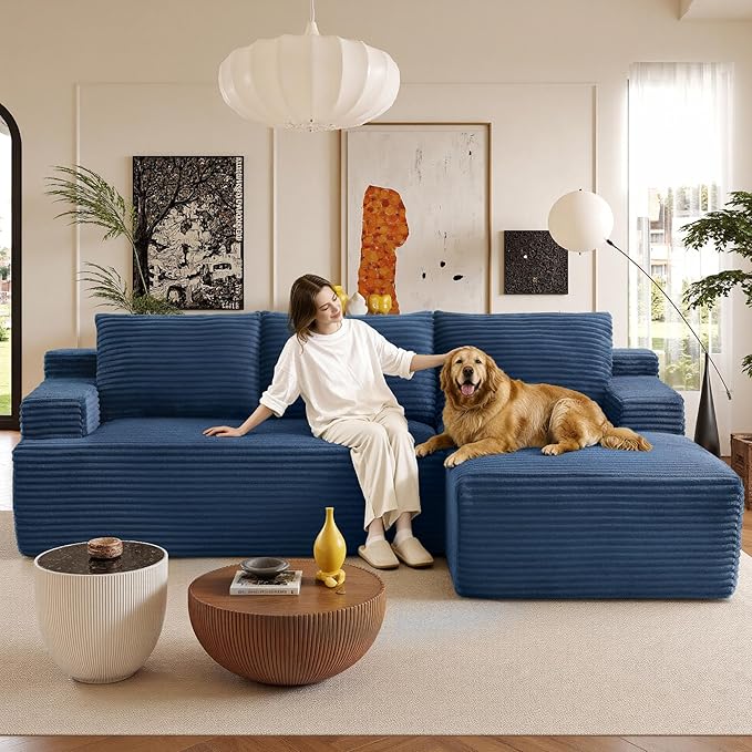 96" Sectional Couches for Living Room Cloud Couch Sofa