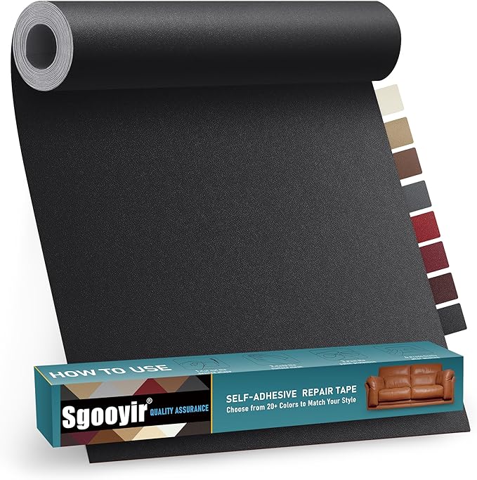 Leather Repair Patch Tape Kit, Vinyl Leather Repair Kit