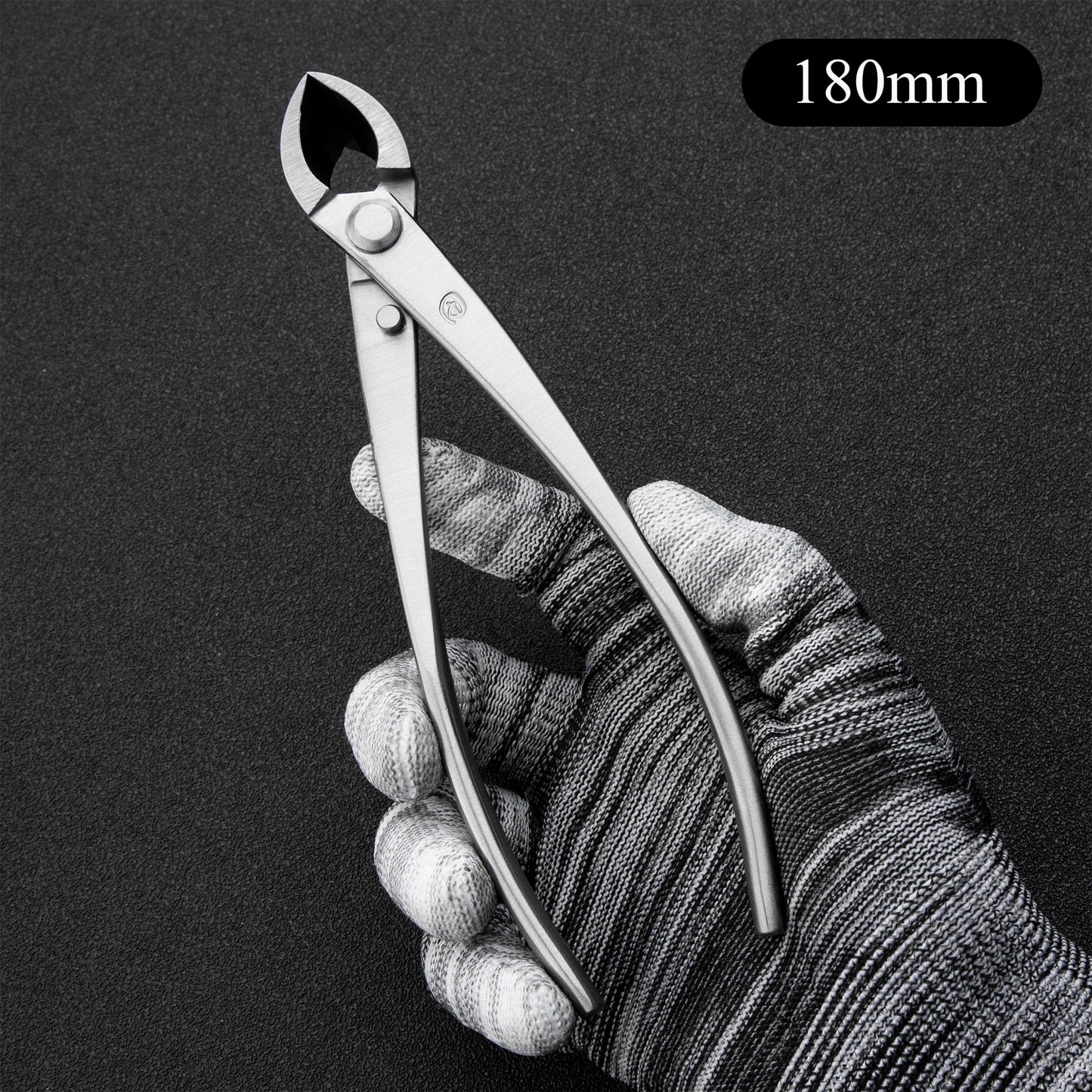 Small Size TianBonsai Bonsai Tools 5-Piece Alloy Steel Bonsai tool Kit In Cluding 180mm Long Handle Scissors / 180mm Branch Cutter / 180mm Knob Cutter / 200mm Straight Root Hook / Tweezers (NBKS5-01)