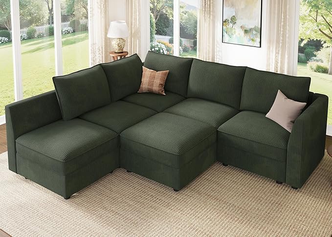 HONBAY Modular Sectional Sofa L Shaped Sectional Couch