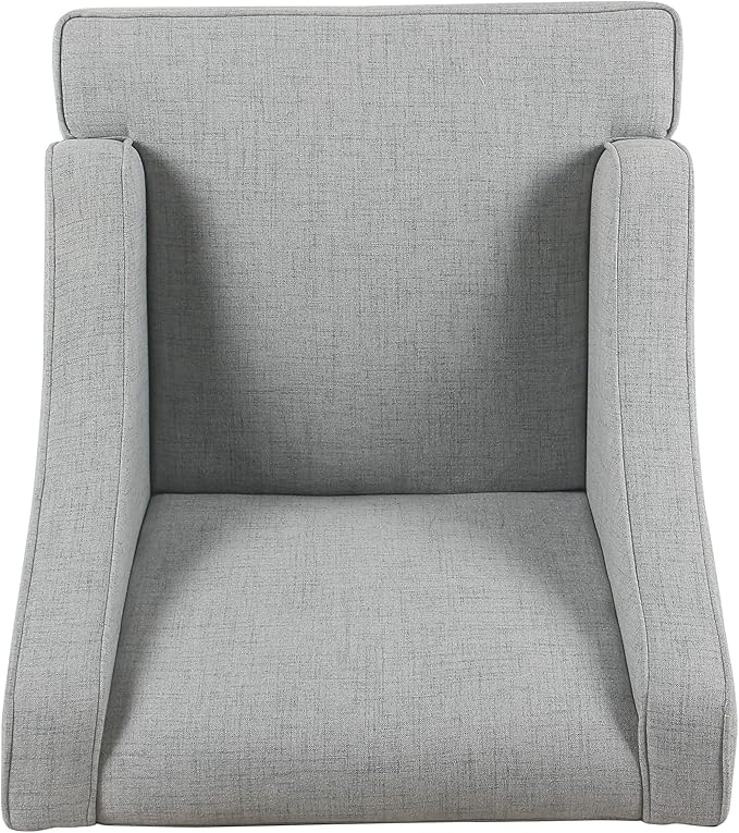 HomePop Swoop Arm Living-Room-Chairs, Soft Dove Gray