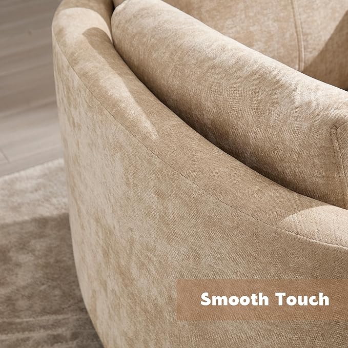Manual Recliner 360°Swivel Glider Rocking Chair, Upholstered Nursery Adult