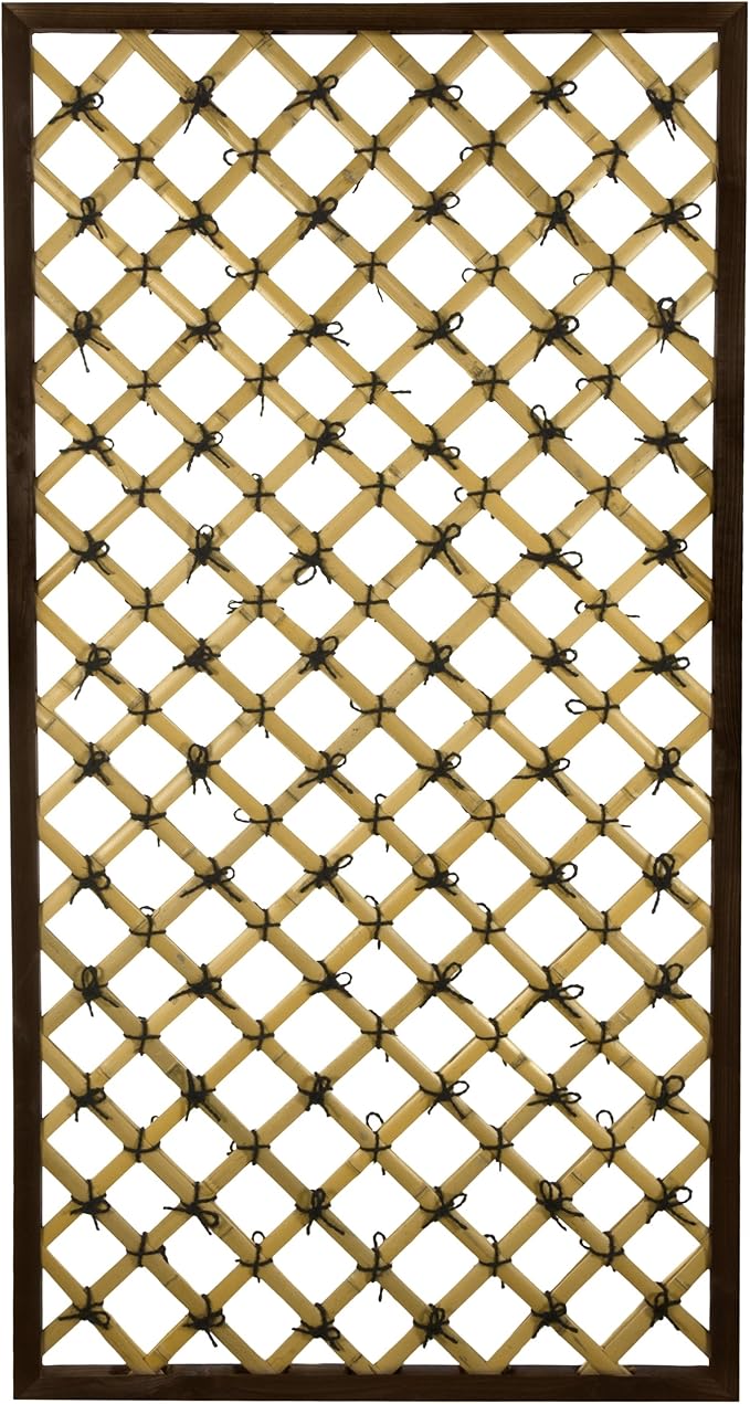Red Lantern 6 ft. x 3 ft. Tall Traditional Bamboo Trellis