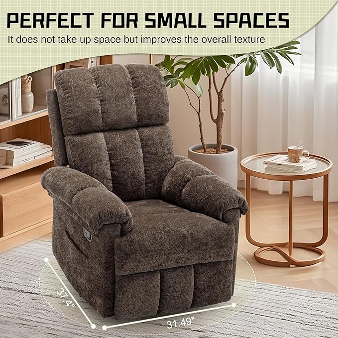 Korser Recliner Chair, Swivel Rocker Recliner Chair