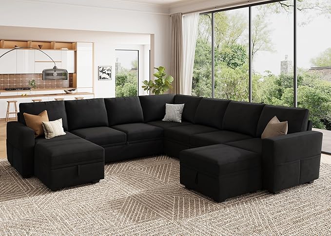 HONBAY Modular Sectional Sleeper Sofa
