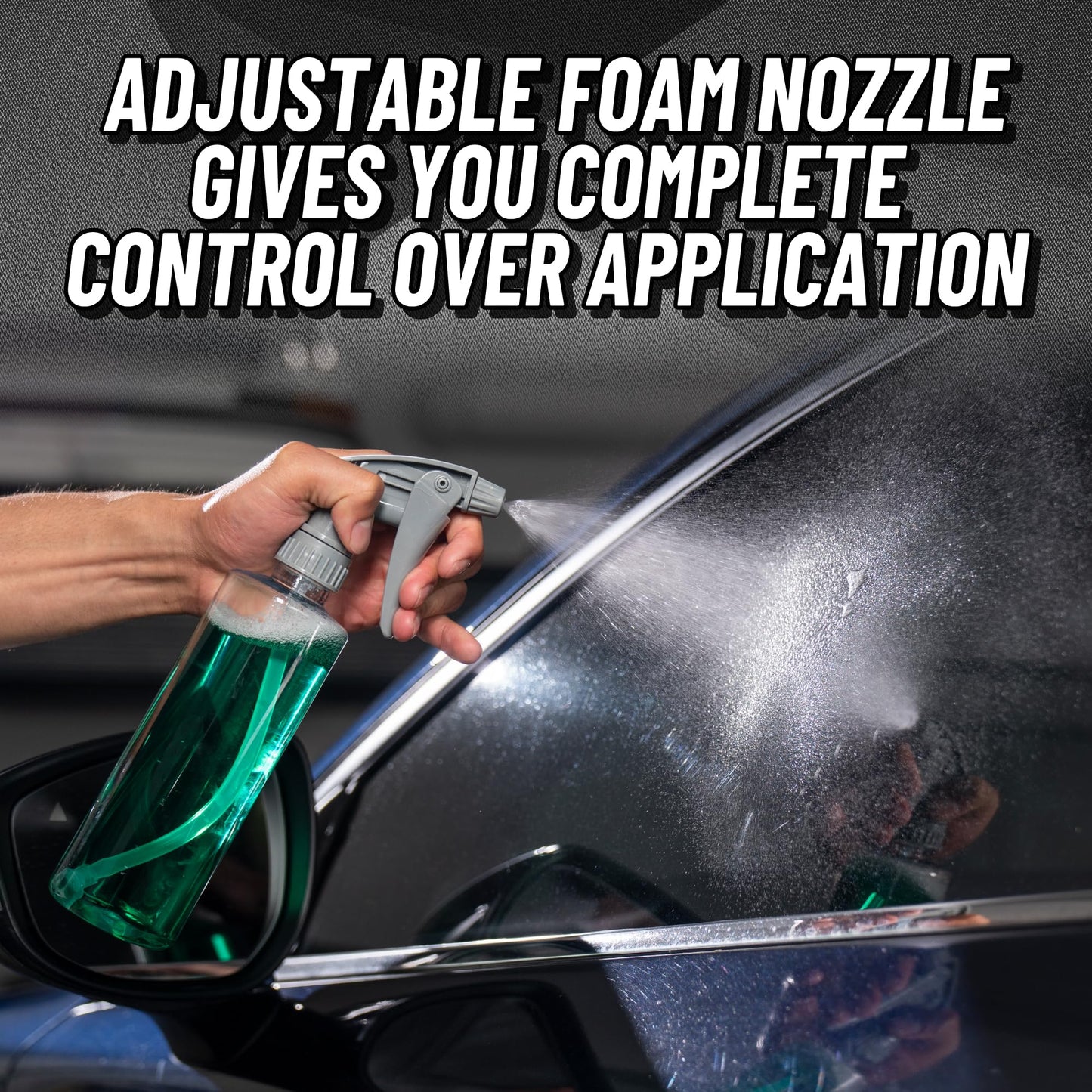 Chemical Guys Heavy Duty Bottle Sprayer - Chemical Resistant Trigger for Car Detailing, Adjustable Mist to Stream, High Output, for Cleaners, Sprays, Degreasers (ACC_121.16HD3) - 16 Oz, 3 Pack