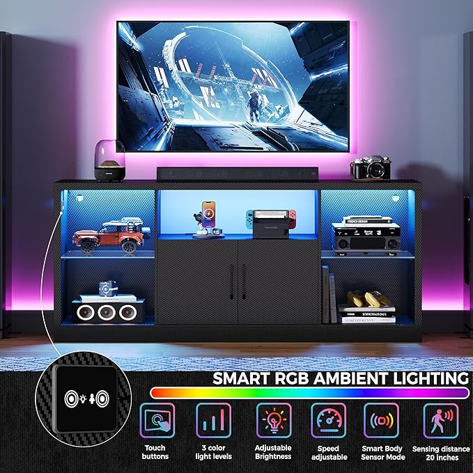 IRONCK TV Stand for TVs 65 inch