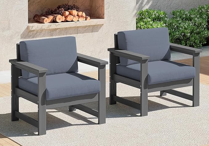 SERWALL 2 Pieces Single Cushioned Sofa Armchair