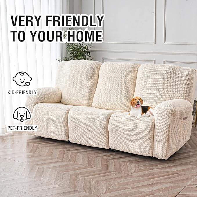 Genina Recliner Sofa Cover Stretch Couch Covers, Sofa Slipcover