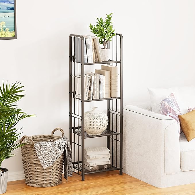 Bookshelf Vertical Storage Freestanding Storage Stand