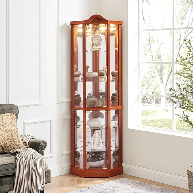 Glass Corner Display Cabinet
