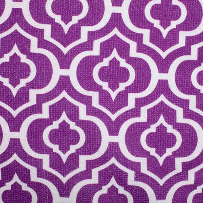 DII Cleaning Collection Multi-Purpose Microfiber, Eggplant Lattice, Dishtowel