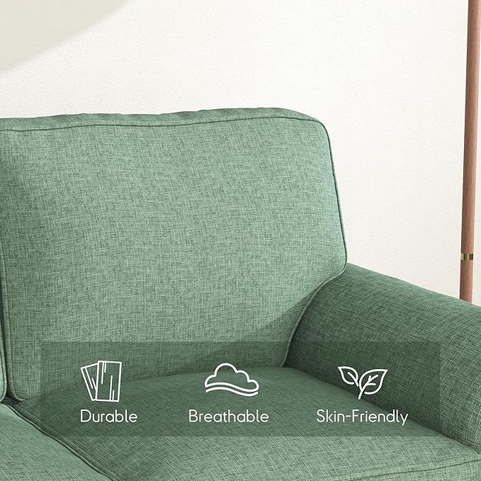 Bonzy Home 57" Loveseat Sofa, 2 Seater Comfy Love Seat Sofa