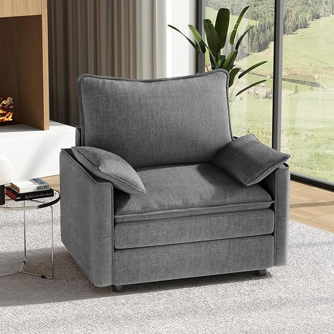 Vesgantti 40" Single Seat Sofa, Comfy Cloud Couch Deep Seat Upholstered Couch