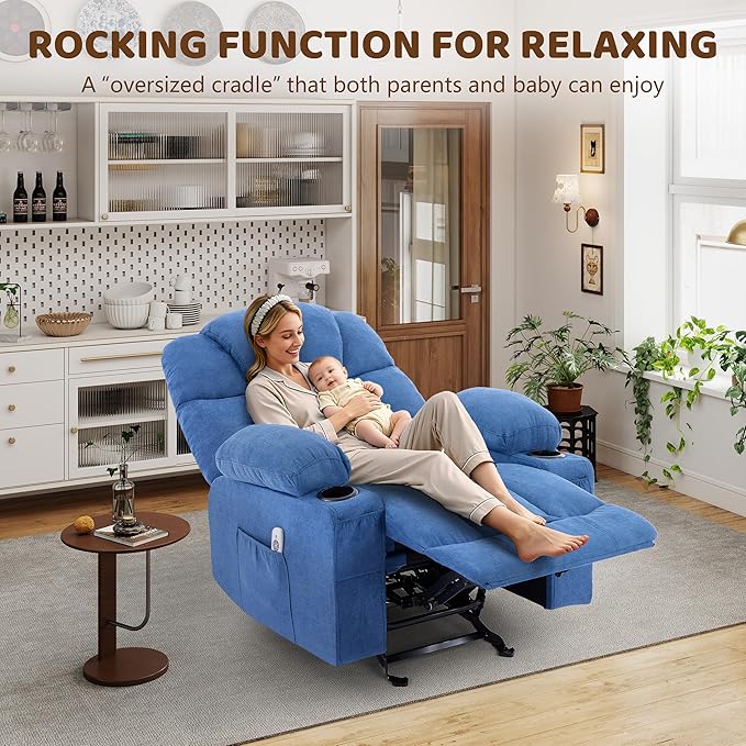 Massage Rocking Recliner Chair, Ergonomic Recliners Sofa