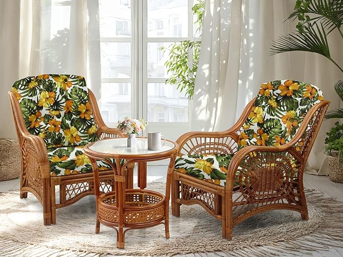 Malibu Lounge Living Accent Armchair Natural Rattan Wicker Handmade Design