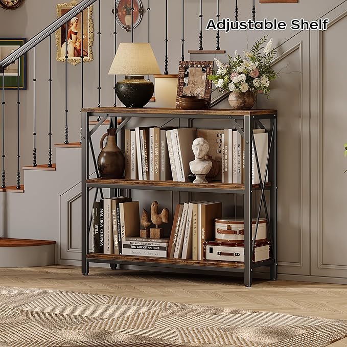 Homeiju Console Table 31.5" Width, 3-Tier Entryway Table