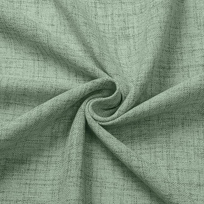 Tollpiz Linen Curtains Living Room Rod Pocket Semi Sheer Curtain Burlap Light Filtering Thick Linen Drapes for Bedroom, 38 x 63 inches Long, Sage Green, Set of 2 Panels