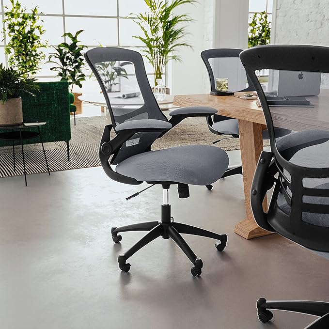 Flash Furniture Kelista Office Chair, Dark Gray Mesh