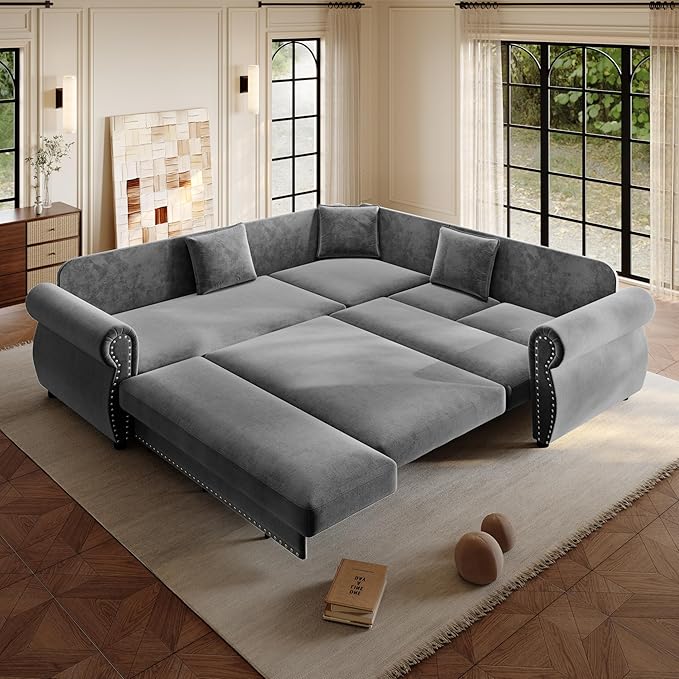 88.2" Sectional Sleeper Sofa