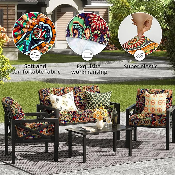 Outdoor Cushion Covers Set, Replacement