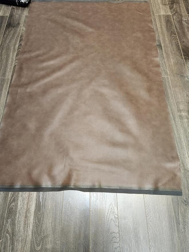 NAT Leathers | Cacao Brown Pebblegrain Soft Faux Vegan Leather PU | 2 Yards Cut