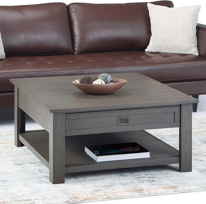 SIMPLIHOME Monroe Square Coffee Table