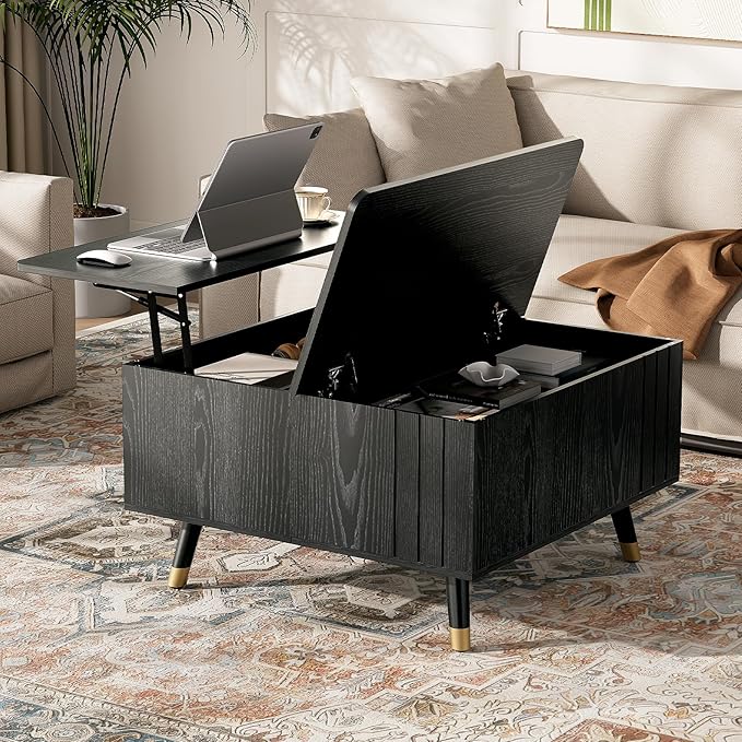 JOINICE 32" Square Lift Top Coffee Table