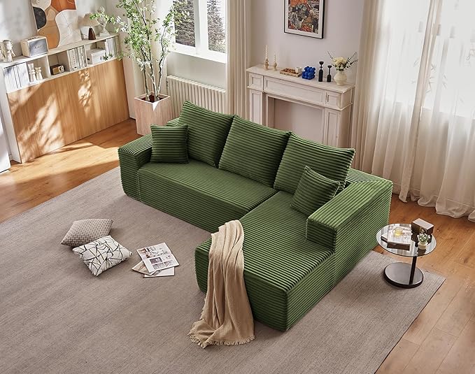 108" Modular Sectional Sofa, Sponge Sofa