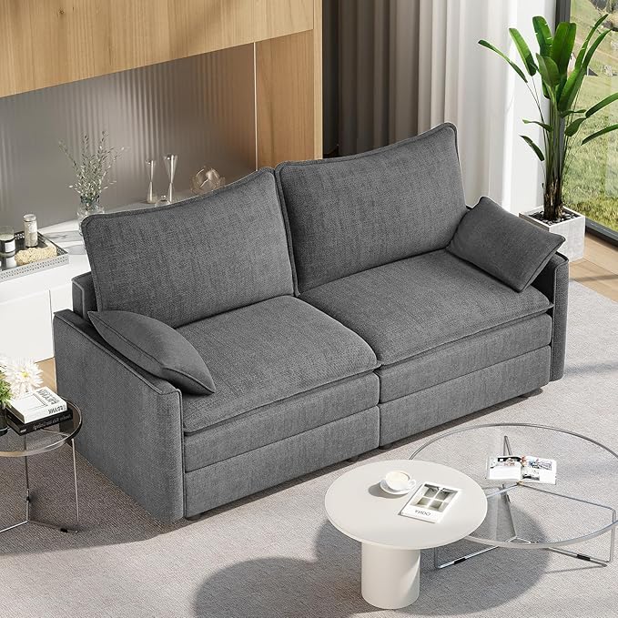 Vesgantti 74" Loveseat Sofa for Living Room, Comfy Cloud Couch Deep Seat