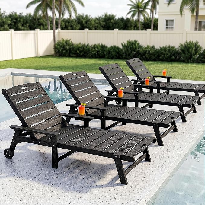 Outdoor Lounge Chair Set of 2