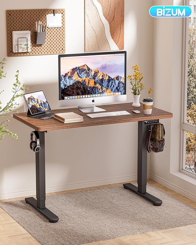 BIZUM Standing Desk Electric Adjustable Computer Desk-Stand up Desk Office