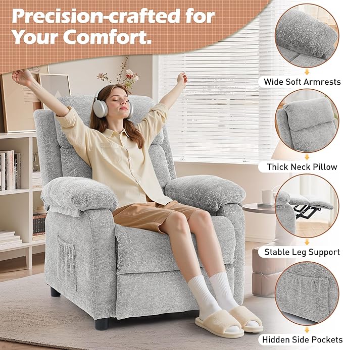 Korser Recliner Chair, Living Room Chairs
