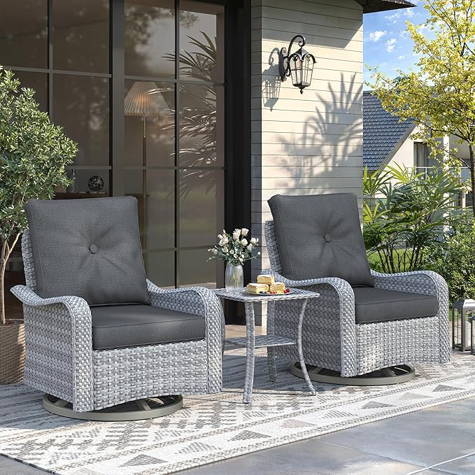 2-Seat Modern Patio Furniture Set