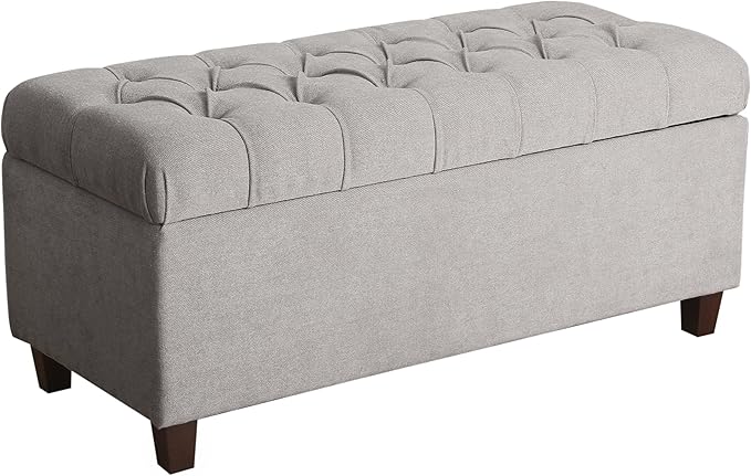 Homepop Home Decor | Tufted Ainsley Button Storage Ottoman Bench