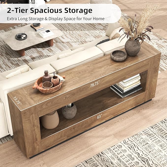 Epecoya 78 Inch Extra Long Console Table